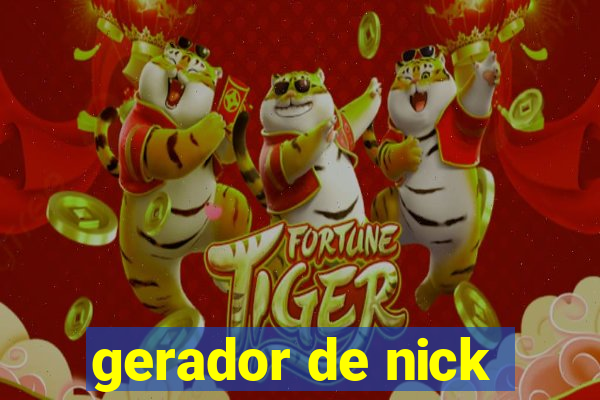 gerador de nick